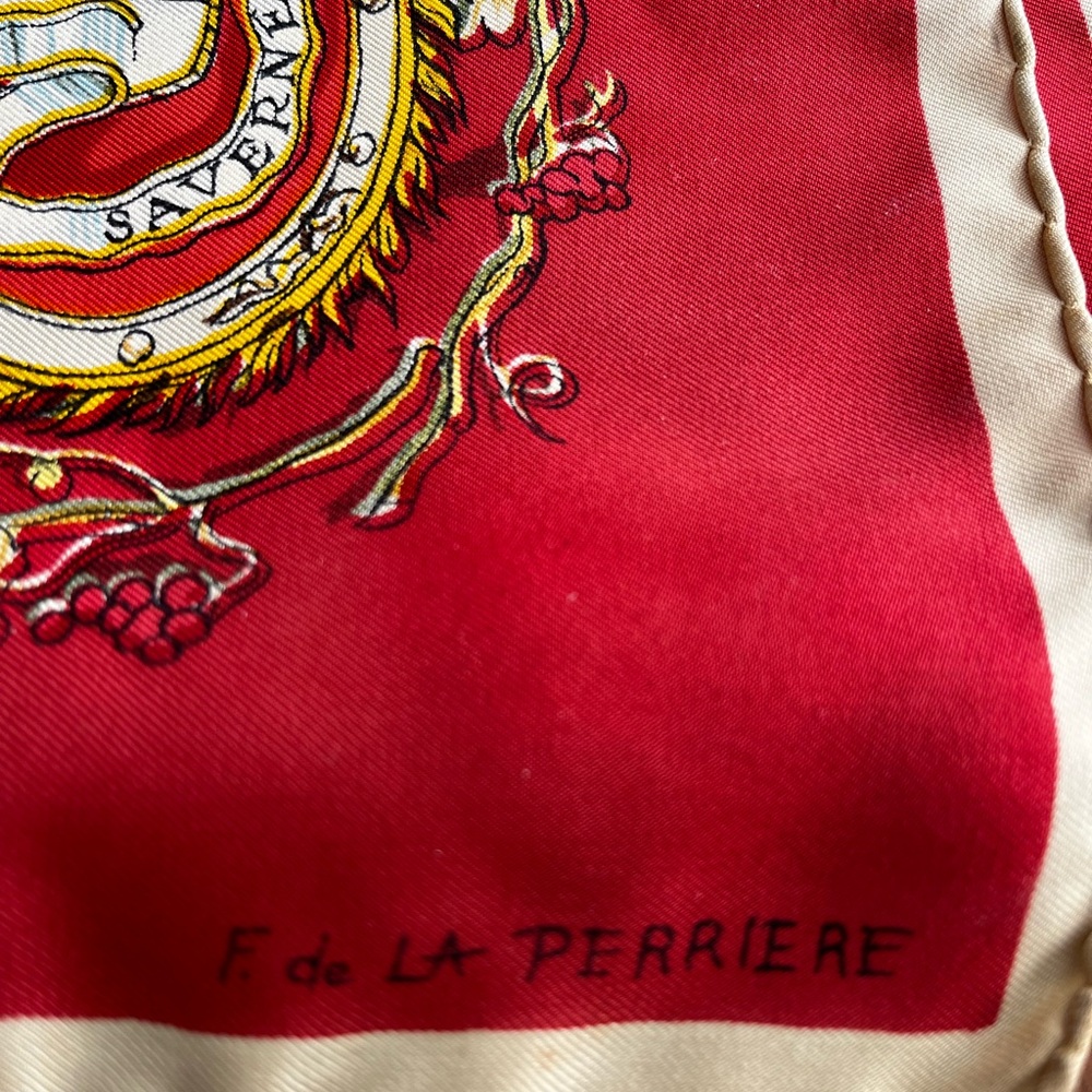 Vintage 60s Rare Hermes Silk
Carre Scarf Alsace by Françoise de la Perriere - Picture 3 of 4